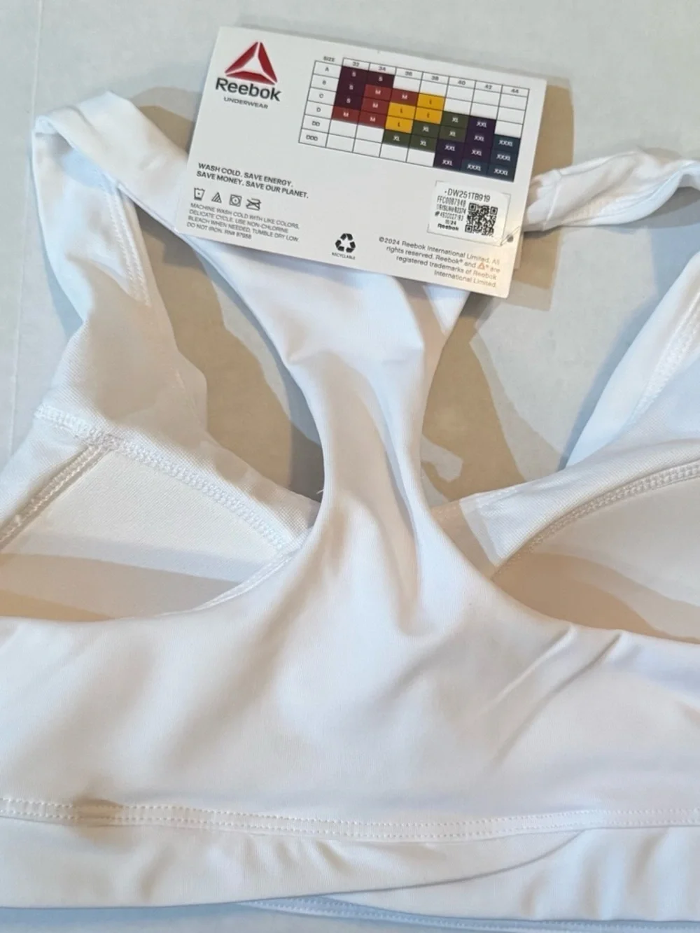 Reebok Womens Medium Impact Pro-Series Interlock Sports Bra